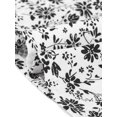 thumbnail image 5 of INSPIRE CHIC Robe Décontractée à Fleurs pour Femme avec Poches Col Ras du Cou Manches Courtes Boho Fluide Midi L Blanc, 5 of 5