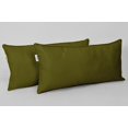 thumbnail image 2 of VargottamIndoor/OutdoorPolyester FabricLumbarPillowCover,All-Weather Waterproof Rectangular Cushion Case for Patio Furniture,12" x 24"Set of 2-Olive Green, 2 of 7