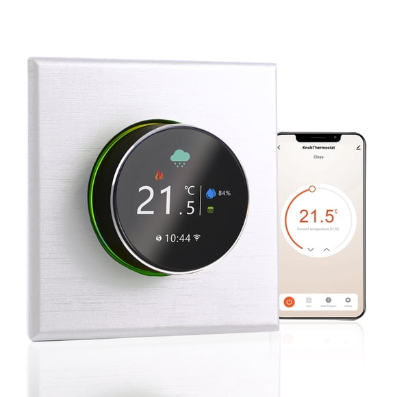 WiFi Smart Thermostat Temperature Controller Weekly Programmable Button Control/ Mobile APP/ Voice Control Compatible with / Home, for Water Heating 5A