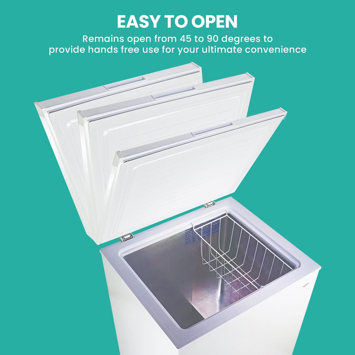 Koolatron Congélateur coffre compact de 3,5 pi³ avec dégivrage manuel (99 L), blanc