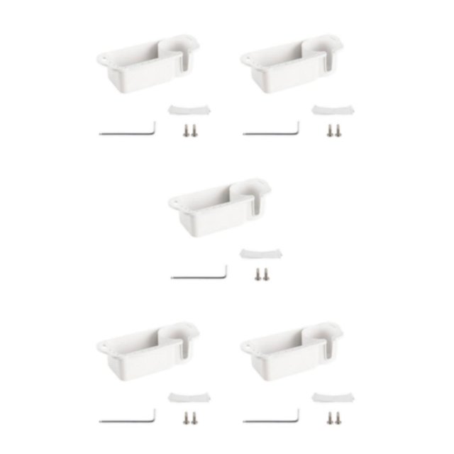 Youkk Organisateur de Rangement pour Bateau Facile à Installer et Solide Boîte de Rangement Durable Blanc 5Set