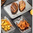 thumbnail image 2 of Baking Sheet Checkered Cooling Rack Grill Cooling Chef Stainless Steel Pan Oven Bakeware for Kitchen Cooking, 23.5x17.5x2.5cm, 2 of 8