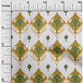 thumbnail image 2 of oneOone Polyester Spandex Dark Mustard Fabric Asian Ikat Craft Projects Decor Fabric Printed By The Yard 56 Inch Wide-9232, 2 of 4