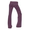 thumbnail image 4 of AherBiu Pantalon de Yoga Grande Taille pour Femmes Jambe Droite Taille Basse Extensible Confortable Pantalon de Détente, 4 of 6