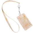 thumbnail image 4 of 1 Set ID Badge Holder Retractable ID Card Holder Hanging Badge Reel Water-resistant Card Cover, 4 of 8