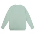 thumbnail image 1 of BADHUB Men's Long Sleeve Shirts Big & Tall Crew Neck Cotton Essential Pullover Athletic Performance Split Hem Sweatshirt Soft Causal Loose Top Spring Fall Deals L-5XL, 1 of 2
