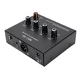 thumbnail image 1 of Microphone Preamp, Dynamic Microphone Preamp Mic Gain Booster, Dynamic Condenser XLR 3.5mm 6.35mm Inputs Outputs Mic Pre Amp for Stage Studio, 1 of 7