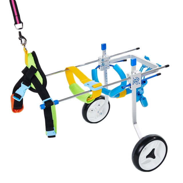 fastboy Fauteuils Roulants pour Animaux Chariot en Aluminium Trottinette Réglable Véhicule d'Aide pour Personnes Handicapées Animaux Trottinettes Extérieur/intérieur