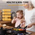 thumbnail image 2 of Ammeloo 18-Piece Ceramic Pots and Pans Set Non Stick, Non Toxic Cookware Set with Removable Handles, Pot Sets for Cooking, Induction Ready, Dishwasher & Oven Safe, PFAS PFOA & PTF, 2 of 8