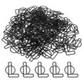 thumbnail image 1 of Unique Bargains Pinces à Papier en Forme de Lettre L, Noir, 100 Unités, 1 of 6