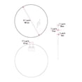 thumbnail image 2 of Rond mirror with aluminum frame 35.5 inch (90.17 cm), 2 of 3