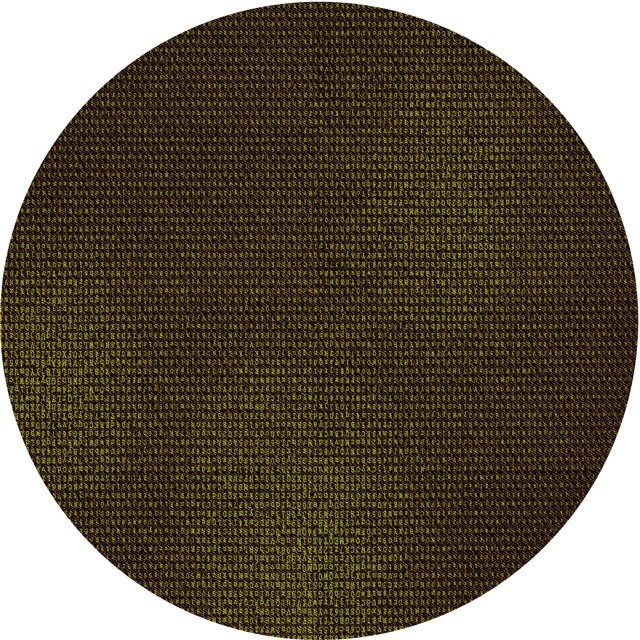 Ahgly Company Tapis Rond Lavable en Machine Intérieur Transitionnel Brun Bronze Foncé, 4 Pieds Rond