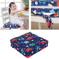 thumbnail image 4 of Dining Booster Cushion with Straps, Child Seat, Washable Heightening Cushion for Restaurant Car Travel , Dinosaur Blue, 4 of 7