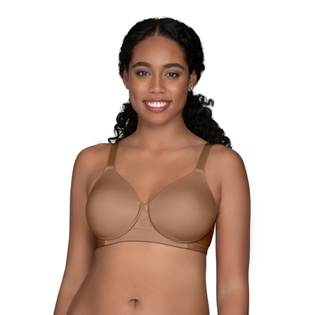 Vanity Fair Womens Beauty Back Full Figure Wirefree Bra, 44D, Totally Tan