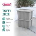 thumbnail image 3 of Sterilite 30 Gallon Tuff1 Storage Tote, Stackable Plastic Bin with Lid, 4 Pack, 3 of 9