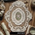 thumbnail image 1 of Luckyn Cotton Crochet Lace Tablecloth Floral Table Runner Cover Dustproof Table Doilies 1 Pcs, 1 of 5