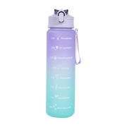 Dvkptbk Water Bottle Sports Water Cup Large-Capacity Student Water Bottle Fitness Cup Straw Kettle Outdoor 750ml Super Large Space Cup Camping Essentials
