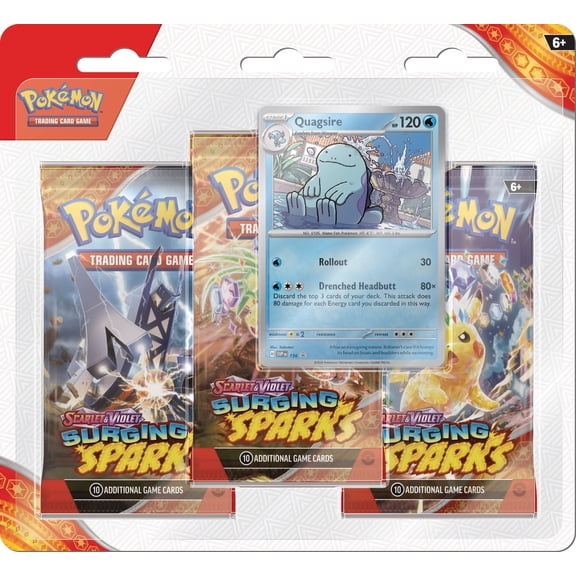 Pokemon TCG: Scarlet & Violet - Surging Sparks Three-Booster Blister - Receive 1 at Random