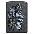 thumbnail image 1 of Zippo Wolf Skull Feather Design (29863), 1 of 3