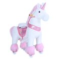 thumbnail image 2 of PonyCycle Authentic Unicorn Ride on Toys for Girls (with Brake/ 31.1" Height/ U3 for Age 3-5) Pink Unicorn Kids Ride on Toys Plush Walking Unicorn Ux302, 2 of 5