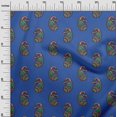 thumbnail image 2 of oneOone Viscose Jersey Fabric Paisley Block Printed Craft Fabric BTY 60 Inch Wide, 2 of 5