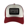 thumbnail image 1 of Gravity Threads Game Over Patch Adjustable Trucker Hat - Red/White, 1 of 2