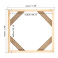 thumbnail image 2 of Unique Bargains Canvas Stretcher Bars Kit, 16x16 Inch Rectangle Solid Wood Frame for Paint, Prints, Oil Paintings, Wood Color, 2 of 5