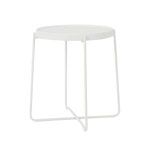 Hometrends Table Avec Plateau, Blanche