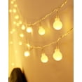 thumbnail image 3 of Patio string Lights 100 LED/33ft Crystal Ball Waterproof LED string lights Indoor outdoor globe string Lights, 3 of 4