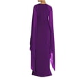 thumbnail image 4 of Meichang Robes Maxi Formelles pour Femmes Invitées de Mariage Robe Fendue Grande Taille Robes Moulantes Fluide Évasée Robe Longue en Mousseline Robe de Soirée Robe de Bal, 4 of 7