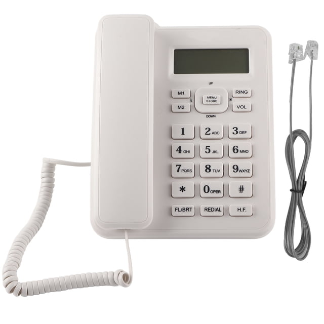 Business Telephone, LCD Brightness Adjustable Information Query Household Telephone For Business For Hotel For Home
