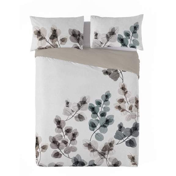 Gouchee Home Ona Queen Duvet Cover Set – 3pc Botanical Print Reversible Cotton Bedding