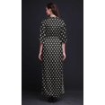thumbnail image 2 of Bimba Rayon Rose Floral Womens Printed Side Slit SummerDressLong Maxi Gown-Large, 2 of 6