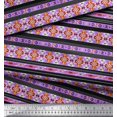 thumbnail image 2 of Soimoi Modal Satin Fabric Ikat Southwestern Print Fabric by Yard 42 Inch Wide, 2 of 3