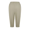 thumbnail image 4 of Timegard Shorts for Women Elastic High Waisted Drawstring Cinch Bottom Casual Half Shorts with Pockets, 4 of 6