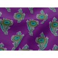 thumbnail image 4 of oneOone Viscose Jersey Fabric Leaves & Floral Block Print Sewing Fabric BTY 60 Inch Wide, 4 of 4