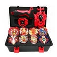 thumbnail image 2 of PENGXIANG 8PCS Set Gyro Burst Launcher Portable Storage Box Boys Kids Toy Christmas Gift Black Set, 2 of 5