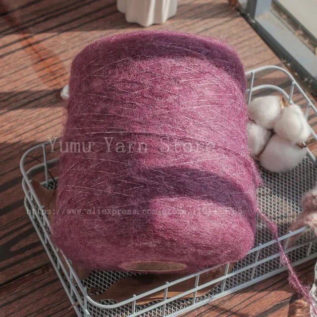 500G/Ball Multicolor Soft Mohair Yarn For Hand Knitting Woollen Acrylic Long Fluffy Crocheting Thread DIY Sweater Fall Winter