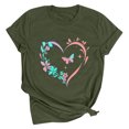 thumbnail image 2 of QIPOPIQ Women's Graphic Letter Print T Shirt Short Sleeve Tee Top Clearance, 2 of 3