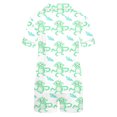thumbnail image 3 of Jamicy Pyjama Mignon Femme Mode Décontractée Imprimé T-Shirt à Manches Courtes à Col à Revers avec Short Ample Confortable Ensemble de Pyjama pour la Maison, 3 of 3