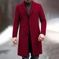 thumbnail image 4 of Ceisia Men's Slim Fit Wool-Blend Single-Breasted Long Wool Coat Gift, 4 of 8