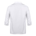 thumbnail image 2 of Aislor Unisex Short Sleeve/Long Sleeve Chef Coat Jacket Kitchen Uniform Restaurant Hotel Cook Jacket White Long Sleeve XL, 2 of 7