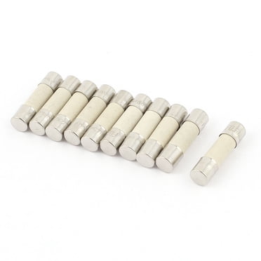 Unique Bargains 10Pcs 250V 0.5A 500mA Fast Blow Ceramic Fuses Tubes 5mm x 20mm
