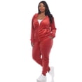 thumbnail image 2 of White Mark Women's 2 Piece Velour Tracksuit Set, 2 of 6