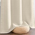 thumbnail image 4 of Curtainking Rideaux Beige Chiné pour Salon 84 Pouces Rideaux en Lin Texturé Filtrant la Lumière Rideaux à Pattes Arrière Tissage Décontracté Rideaux à Pattes Arrière 2 Panneaux, 4 of 8