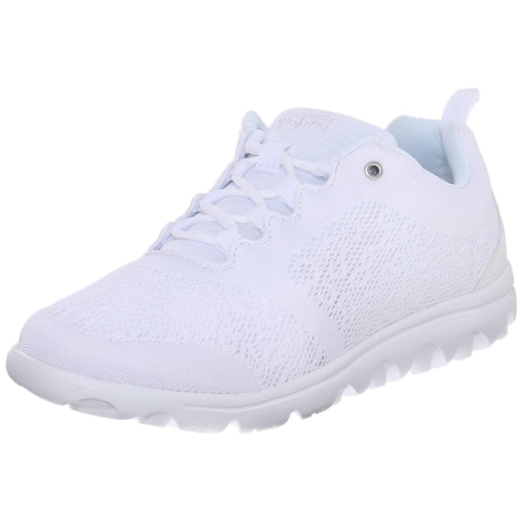 Propet Espadrille TravelActiv pour Femme, Blanc, 9 4E US
