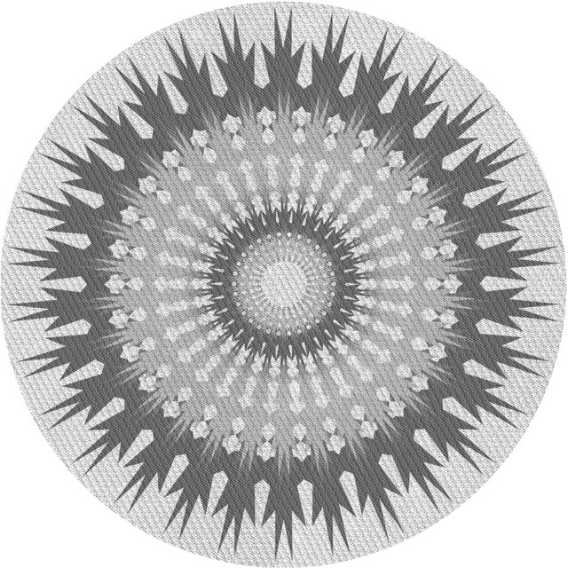Ahgly Company Tapis de Zone Rond Gris Transitionnel pour Intérieur Lavable à la Machine, 3 Pieds Rond