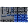 thumbnail image 1 of DURHAND 44 Pcs Bac de Rangement Mural pour Outils Garage Atelier Bleu, 1 of 10