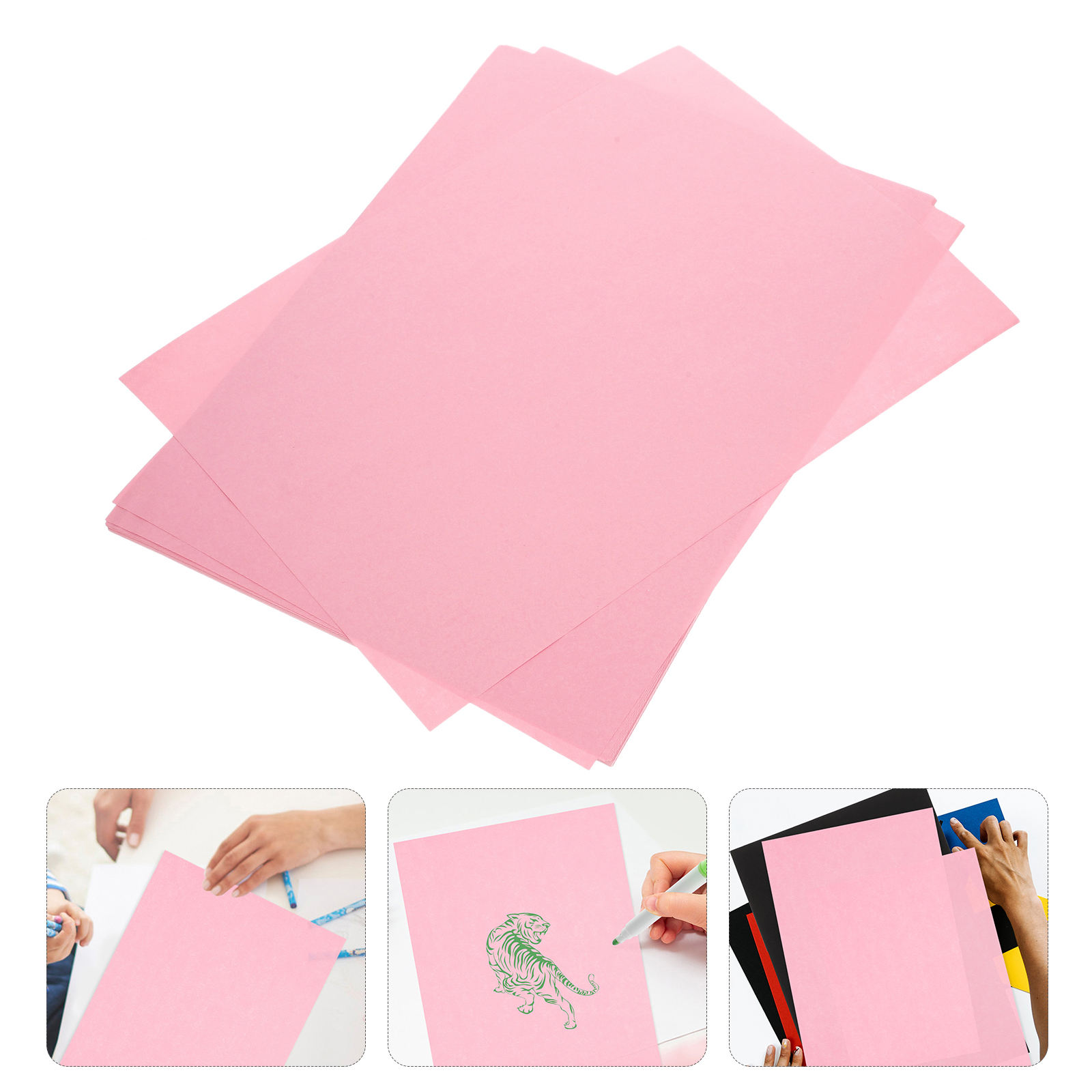 WASHWEPE 100 Sheets Printable A4 Blank A4 For Art Activities And Scrapbooking