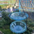 thumbnail image 4 of Baohd Plastic Hummingbird Feeder For Garden Bird Watching Healthy Feed Bird Cages Bird Bath For Outside Blue, 4 of 6